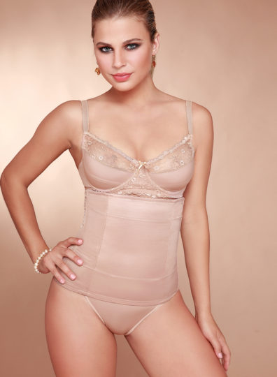 Corset modelador de Satinet con ballenas - Fiorina